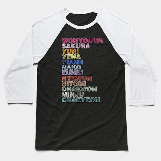 IZ*ONE Colors Baseball T-Shirt by Silvercrystal